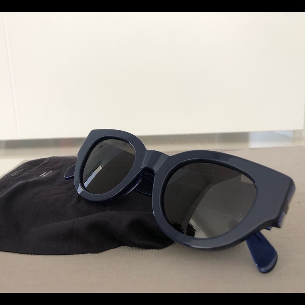 CELINE Studded Round Acetate Sunglasses